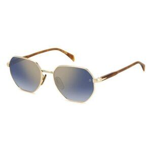 New DAVID BECKHAM Gold Square DB 1162/F/S 06J1V Sunglasses Women